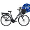 TWS DYNAMIC Elcykel 51cm 7 vxl Satinsvart fotbroms