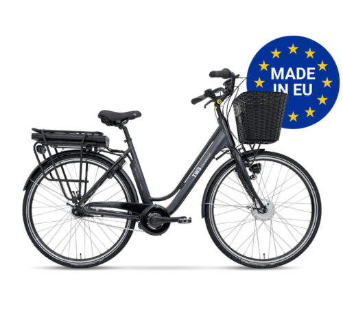 TWS DYNAMIC Elcykel 51cm 7 vxl Satinsvart fotbroms