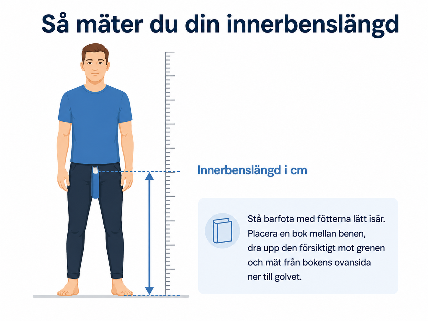 Så mäter du innerbenslängd för cykelstorlek